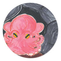 Dumbo Octopus Round Stickers