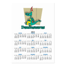Dumbosaurus Dino Cartoon Business Card Template