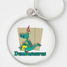 Dumbosaurus Dino Cartoon Keychain