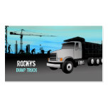 Dump Truck Business Cards