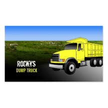 Dump Truck Business Cards