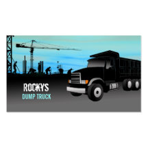 Dump Truck Business Cards
