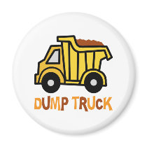 Dump Truck Fridge Magnets