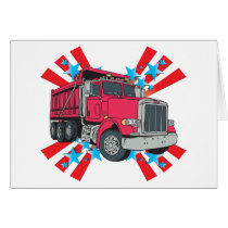 Dump Truck Stars Card
