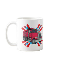 Dump Truck Stars Coffee Mugs