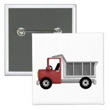 Dump Truck Tshirts and Gifts Buttons