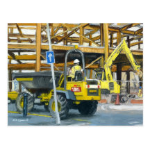 Dumper Truck, Cardiff, Wales, UK Postcards