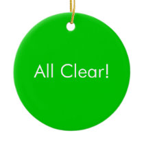 Dumping in Progress / All Clear Bathroom door Sign Ornaments