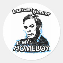 Duncan Hunter is my homeboy Sticker