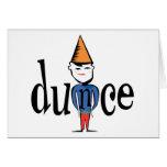 Dunce Card
