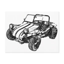Dune Buggy Postcard