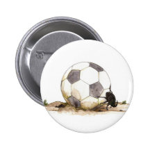 Dung Beetle Playing Football Button