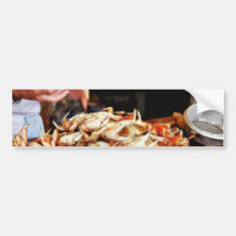 Dungeness Crab At Fishermans Wharf In San Francisc Bumper Stickers