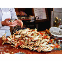 Dungeness Crab At Fishermans Wharf In San Francisc Photo Sculptures