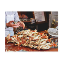 Dungeness Crab At Fishermans Wharf In San Francisc Post Card