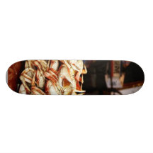 Dungeness Crab At Fishermans Wharf In San Francisc Custom Skate Board