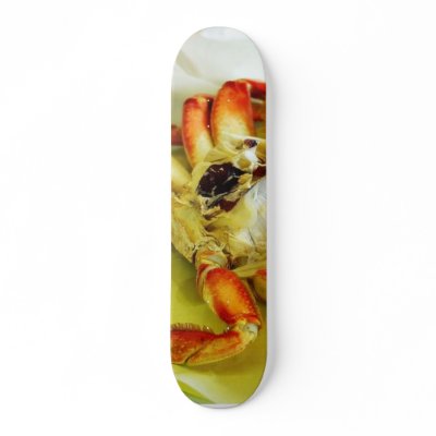 Dungeness Crabs Skateboard Deck by lifesphere