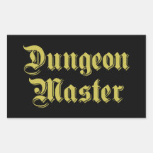 Dungeon Master Rectangular Stickers