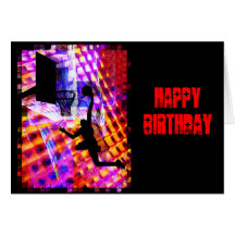 Dunk in Electric Light Chaos Greeting Cards