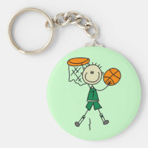 Dunking Boys Basketball Tshirts and Gifts Key Chains