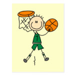 Dunking Boys Basketball Tshirts and Gifts Post Card