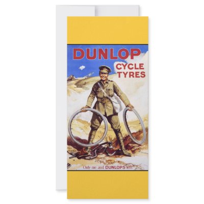 Dunlop Cycle Tyres Customized Rack Card by MyOtherPlanet