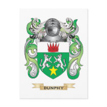 Dunphy Coat of Arms Postcards