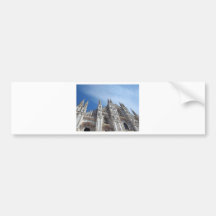 Duomo di Milano gothic cathedral church, Milan Bumper Stickers