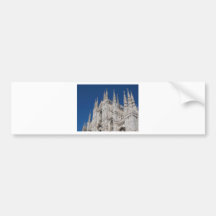 Duomo di Milano gothic cathedral church, Milan Bumper Stickers