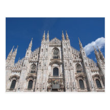 Duomo Milano Gothic Cathedral Church Milan Italy Postcard