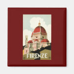 Duomo vintage d'église de Florence Firenze Italie  Magnets Pour Réfrigérateur