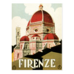 Duomo vintage d'église de Florence Firenze Italie  Carte Postale