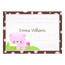 Dupe l'invitation de baby shower de fille de lion