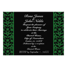 Duplex (Green) Wedding Invitation
