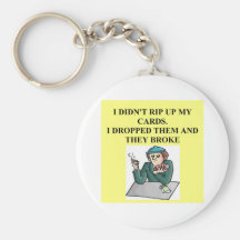 duplicate bridge game player key chain