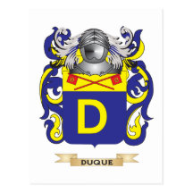 Duque Coat of Arms Postcard
