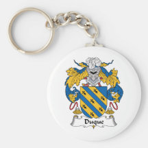 Duque Family Crest Key Chain