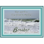 Durable Acrylic Wave breaker haiku art magnet photo sculptures