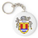 Duran Coat of Arms/Family Crest (Mantled) Keychain