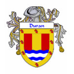 Duran Coat of Arms/Family Crest (Mantled) t-shirts