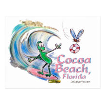 Durante Surfing Cocoa Beach, Florida Postcards