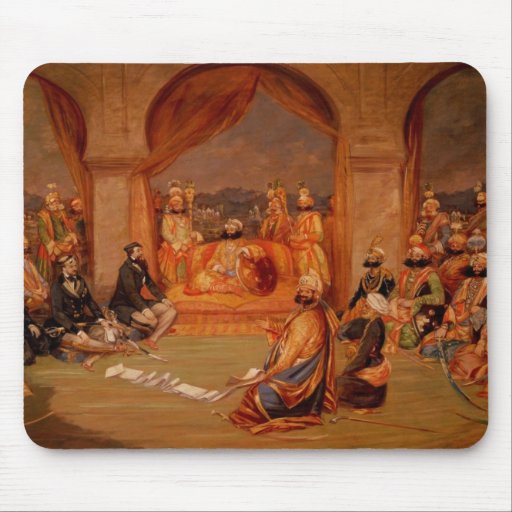 Durbar at Udaipur, Rajasthan, 1855 Mousepad