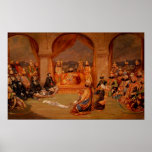 Durbar at Udaipur, Rajasthan, 1855 Print