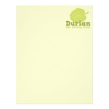 Durian the Smelly Fruit (from South east Asia) Custom Letterhead