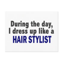 During The Day I Dress Up Like A Hair Stylist