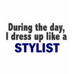 During The Day I Dress Up Like A Stylist t-shirts