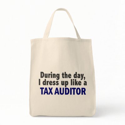 During The Day I Dress Up Like A Tax Auditor Tote Bags by professiongifts