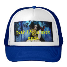 dusk falls over eden, DUSK FALLS OVER EDEN, DUS... Trucker Hat