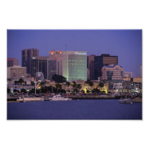 Dusk on the waterfront photo print