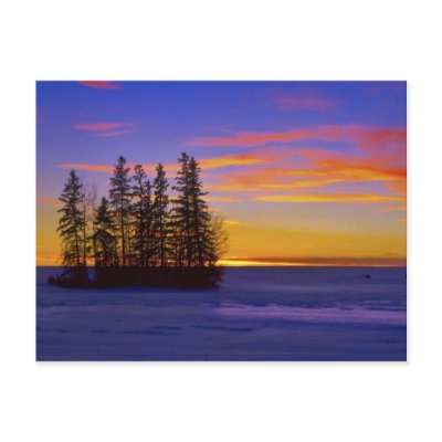 Dusk Sunset_ Post Card by DorkaReyes